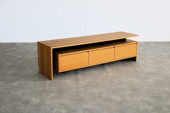 Image 1 of vintage tv-meubel | lowboard | eiken | Zweeds 