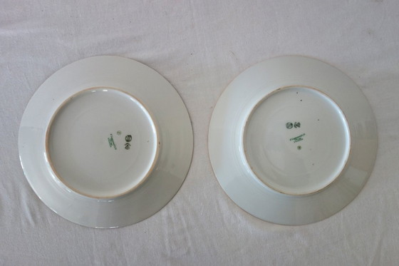 Image 1 of 2 dinner plates, soup plates, dessert plates and Legrand Limoges 1920 serving dish