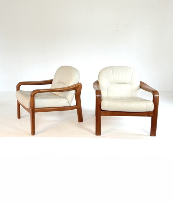 Image 1 of 2x vintage Deense fauteuil, Komfort '80
