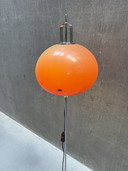 Lampadaire « Lucerna » de Harvey Guzzini, orange, années 1960