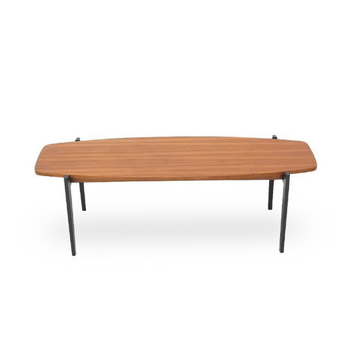 Rectangular coffee table with teak top, 1960s