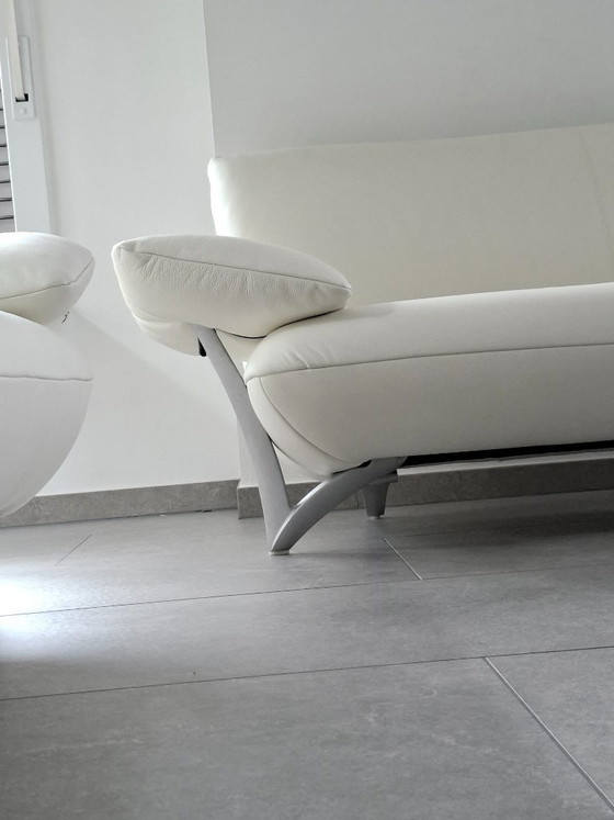 Image 1 of Rolf Benz 2-Sitzer + 3-Sitzer Lederausstattung, aufgearbeitet