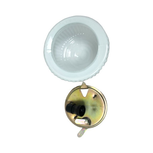 Art Deco geribbelde plafondlamp van Polam Wilkasy, Polen, jaren 70.