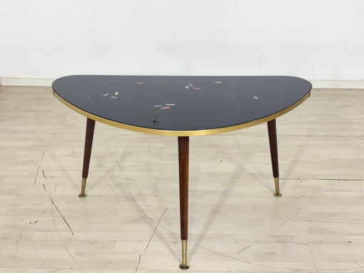 Very beautiful vintage coffee table, living room table, kidney-shaped table, side table, Mid Century