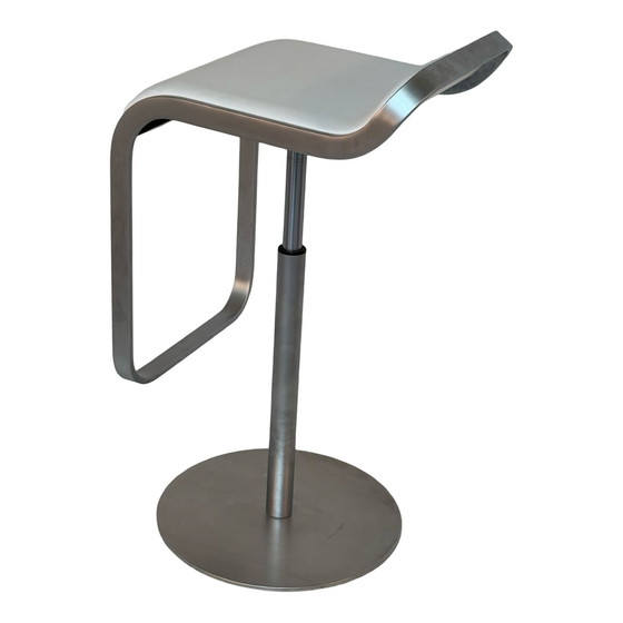 Image 1 of Design Shin & Tomoko Azumi for LaPalma - Tabouret de bar Modèle LEM - Siège en cuir - Blanc