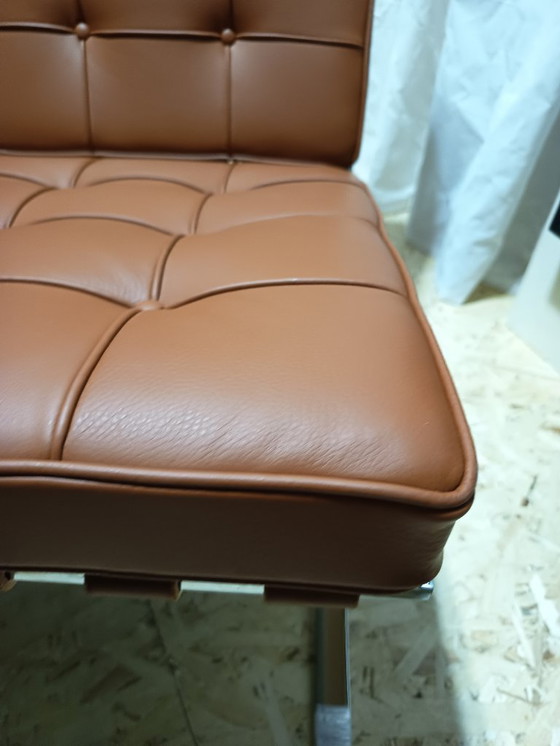 Image 1 of Sillones KNOLL Studio Barcelona (NUEVA Serie 2026) en piel natural (color coñac)