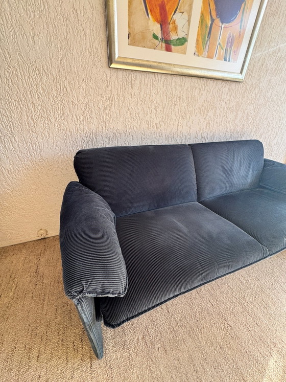 Leolux Bora Balanza - Axel Enthoven - Velluto a coste blu – Divani 2 posti, Cotone (photo 4 of 8)