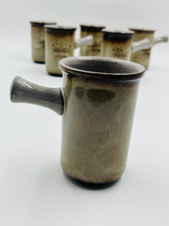 Set of 6 Pharisäer glazed stoneware mugs, Crockery, Ceramic, Brown (photo 8 of 10)