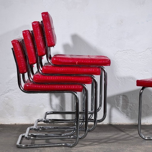 Set di 6 sedie in stile Cesca di Marcel Breuer, Italia, anni '60