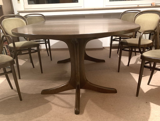 Tavolo Thonet 120 180 240 più 6 sedie Thonet Midcentury Vintage