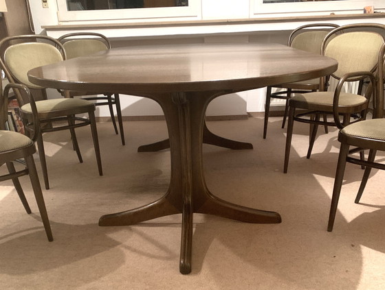 Image 1 of Tavolo Thonet 120 180 240 più 6 sedie Thonet Midcentury Vintage