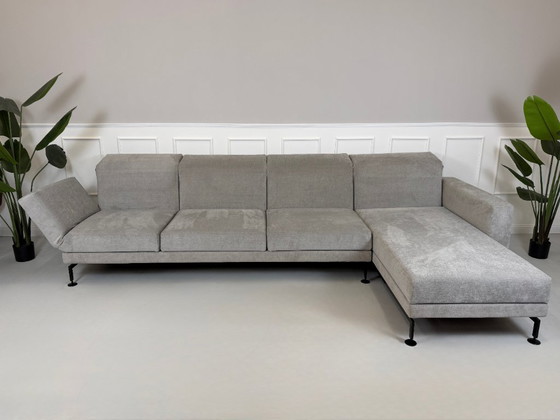 Image 1 of Canapé d'angle Brühl Moule, canapé en tissu gris, modèle d'exposition