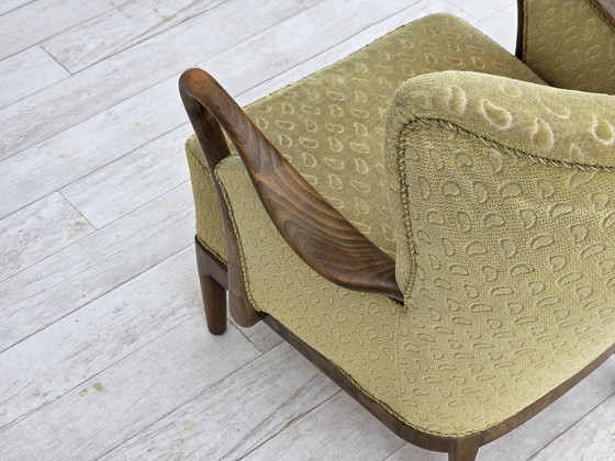 Image 1 of Poltrona danese degli anni '60 di Slagelse Møbelværk, modello 157, velluto