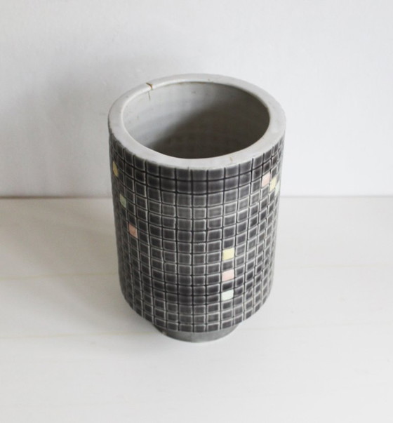 Image 1 of Keramikmosaikvase aus den 1960er Jahren