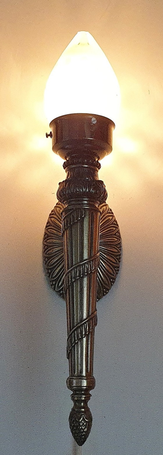 Image 1 of 2 lampade da parete / torce in stile Art Déco Impero