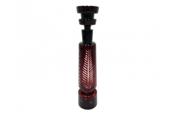 Image 1 of Decanter in cristallo con bicchieri, Repubblica Ceca, anni '60