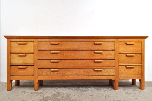 Vintage oak counter / chest of drawers / sideboard 1940s