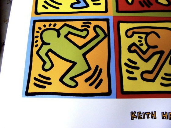 Image 1 of Keith Haring - Six dancing People - 1990