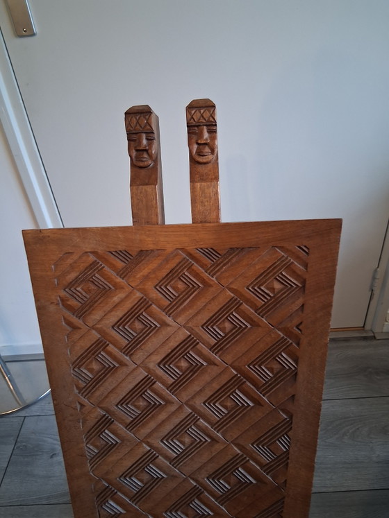 Image 1 of African ceremonial chief chair 
