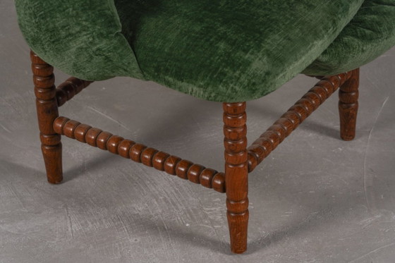 Image 1 of Sedie Bobbin vintage, reinterpretate da Corina Olaru, Olanda, anni '30, set da 2