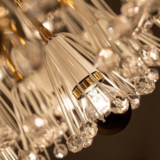 Image 1 of Splendido e raro lampadario Sputnik di Emil Stejnar.