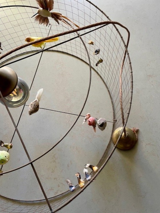 Image 1 of Pendant lamp Demi-Grande Voliere Mathieu Challieres