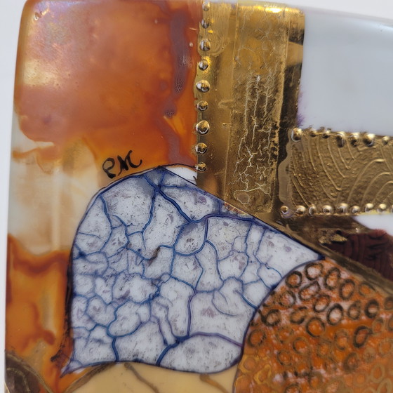 Image 1 of Vase „Gelber Hibiskus“, Valbonne, Limoges-Porzellan, 2002 – Frankreich