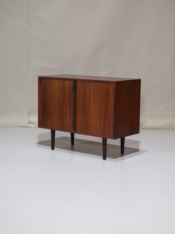 Image 1 of Cabinet with tambour doors HG Furniture rosewood Danish