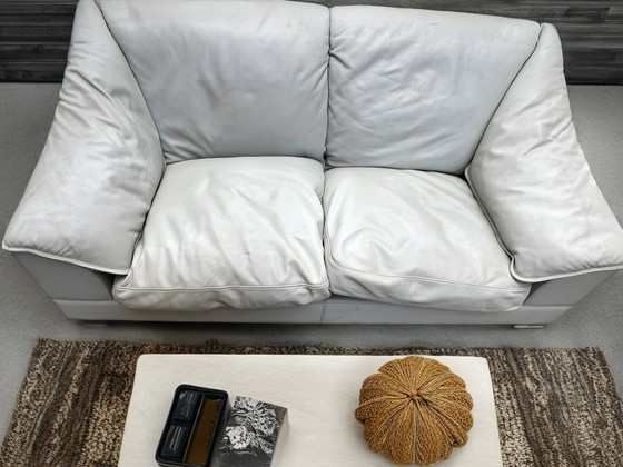 Image 1 of Set di due divani in pelle bovina di Tito Agnoli per Serenade