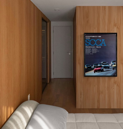 🏁 Porsche SCCA 1980 – Poster originale d'epoca – 102 × 76 cm | Germania