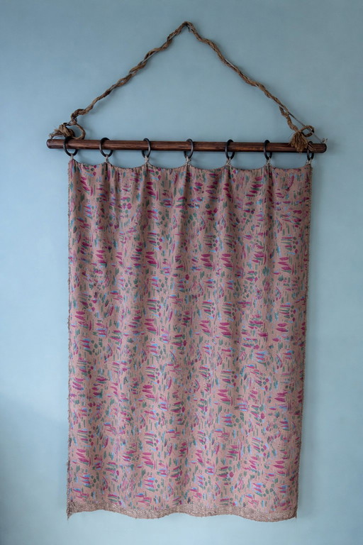 Groot vintage wandkleed 120x85 cm tweezijdig 