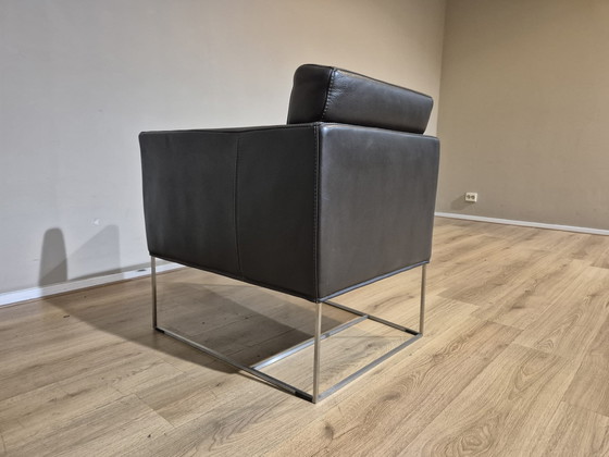 Image 1 of 2x Bert Plantagie Pallas - Armchairs - Brown - Leather - ZGAN