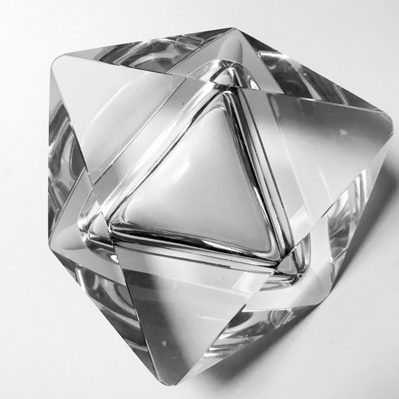 Image 1 of Vintage modernistische asbak - Kristal - 1970