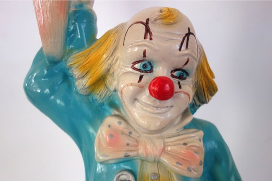 Large 1980s Ceramic Clown Lamp – Table lamps (photo 9 of 12)
