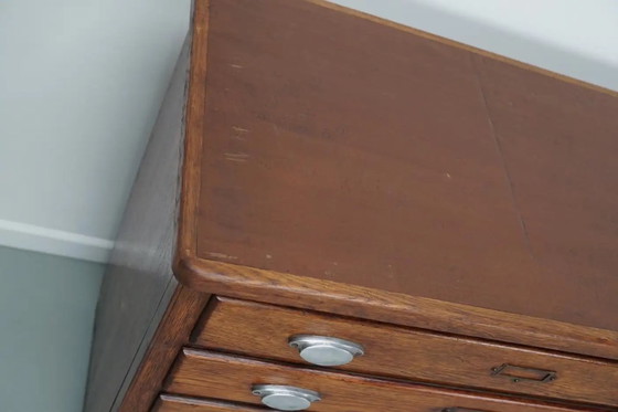 Image 1 of Armoire de mercerie vintage en chêne français, années 1950