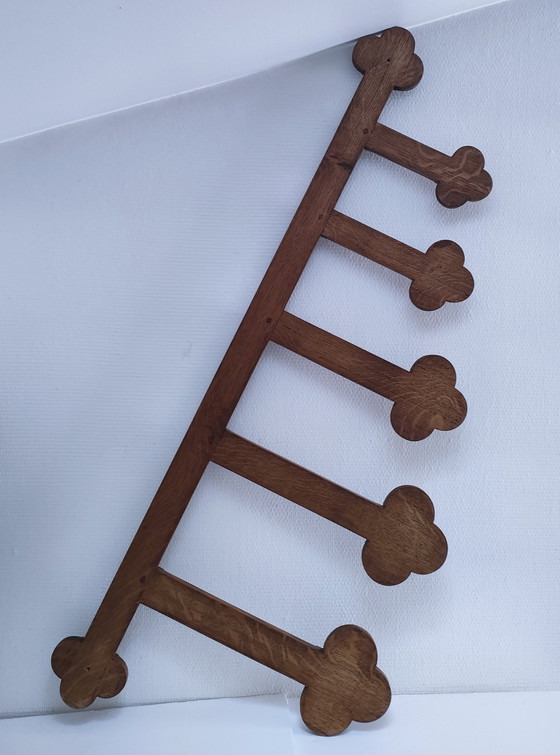 Image 1 of Vintage massief houten hoedenstandaard