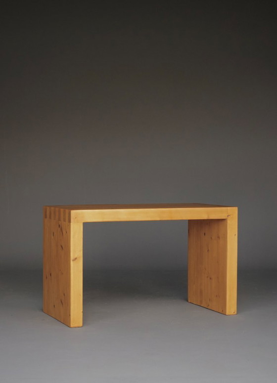 Image 1 of Vintage solid pine bench in the style of Ate van Apeldoorn, 1970s