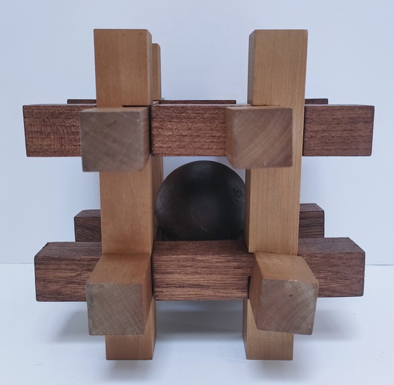 Image 1 of puzzel XL massief hout jaren 80