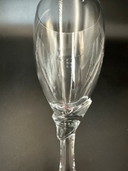 6 verres à eau sur pied avec détails