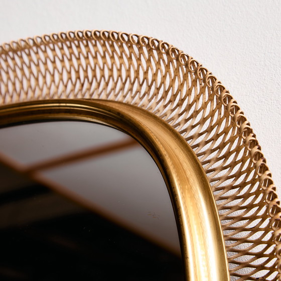 Image 1 of MK10879 Specchio con cornice in metallo e ottone