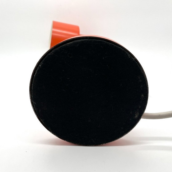 Image 1 of Lampe de bureau vintage orange avec col de cygne flexible, années 1970