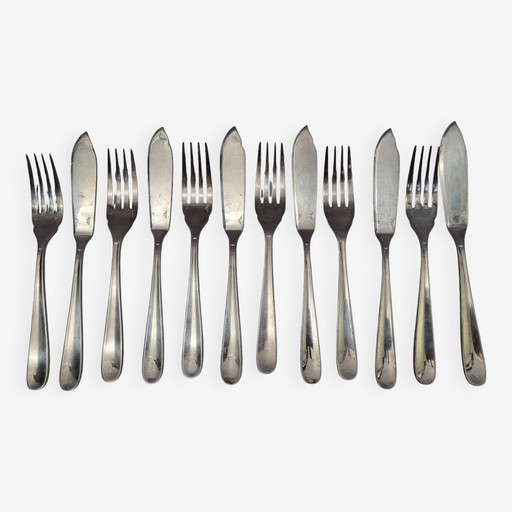Fischbesteck Christofle Art Déco