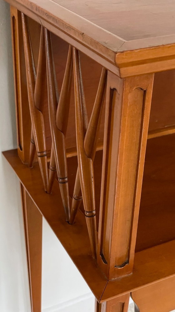 Image 1 of TABLE de Chevet pieds Compas VINTAGE