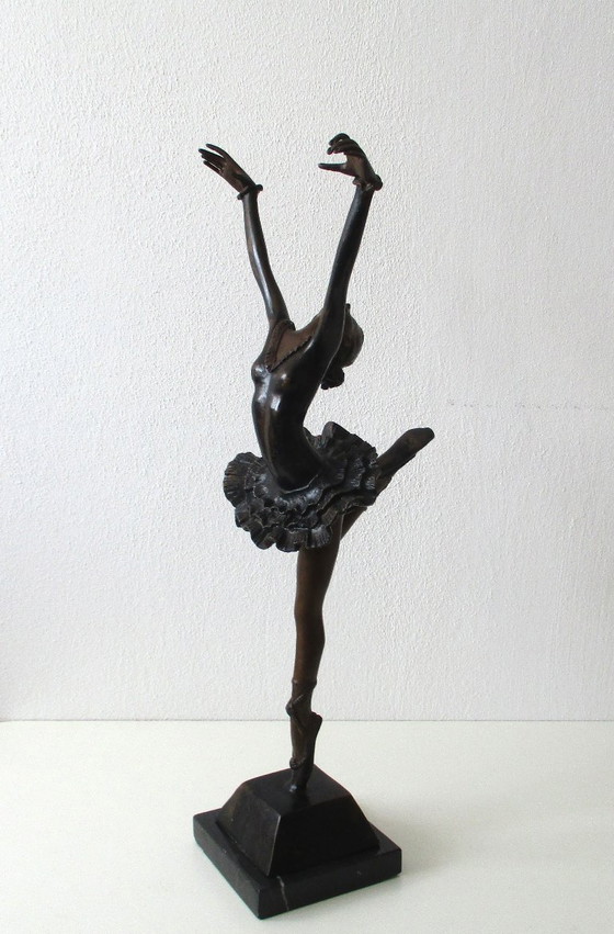 Auguste Moreau, Bronze Art Nouveau Skulptur einer Ballerina – Kunst, Marble (photo 4 of 11)