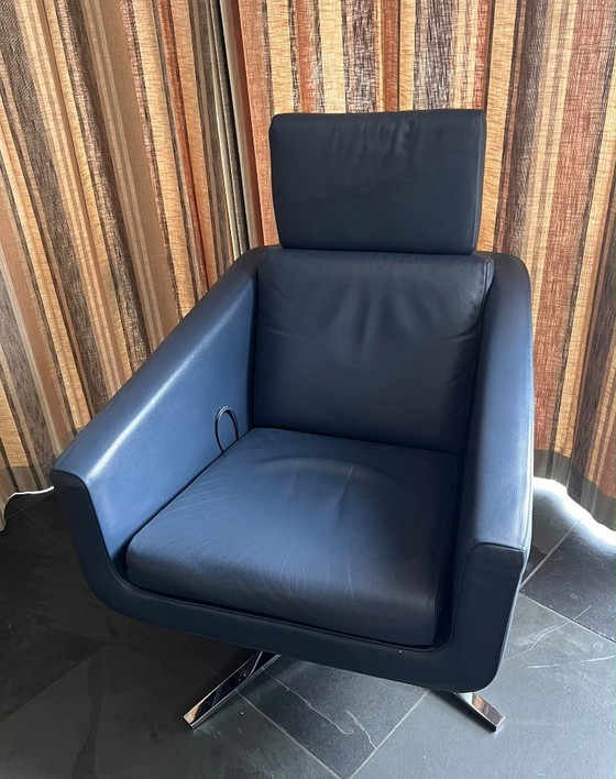 Dos Sillas FSM Pavo Azules, Una Versión Relax Y Una Fija. – Sillones, Leather (photo 5 of 5)