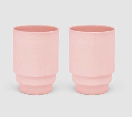 Image 1 of 6x Maandag Koffiemok (roze) van Puik Design