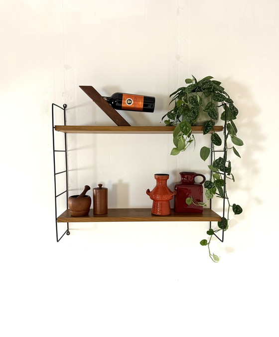 Image 1 of Étagère murale vintage en teck, WHB Allemagne '60