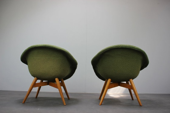 Image 1 of Juego de 2 sillones de mediados de siglo, Miroslav Navrátil, Años 50, Checoslovaquia