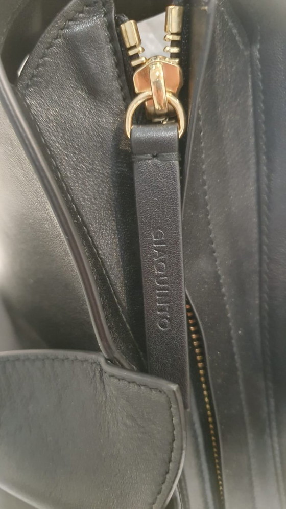 Image 1 of Giaquinto Holy Tasche aus echtem schwarzem Leder. Neu.
