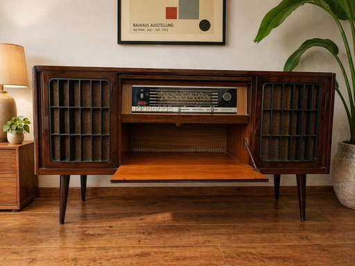 Vintage Grundig Bergamo 5 radio cabinet – stereo cabinet (mid-century design)